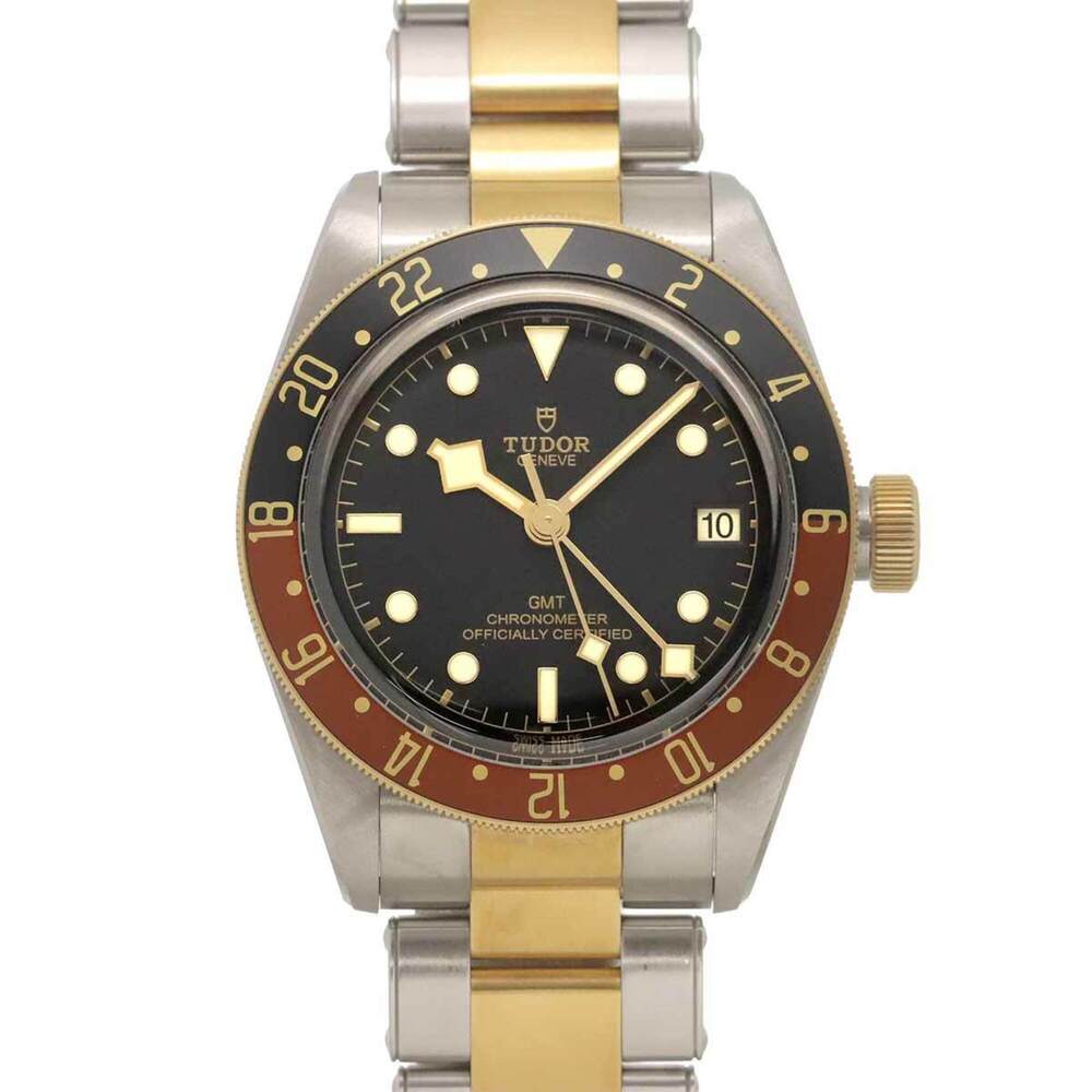 Tudor Black Bay GMT S&G Two-Tone 79833MN Men's Watch Date Yellow Gold Automatic
